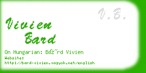 vivien bard business card